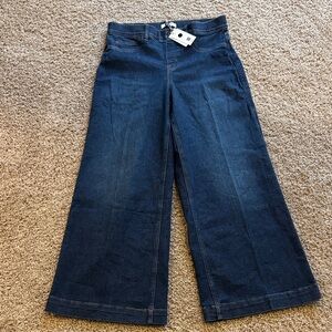 SPANX Dark Blue Flare & Wide Leg Jeans